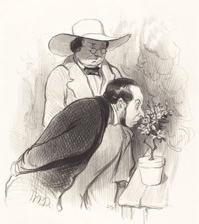 O triunfo de um botânico de Honoré Daumier