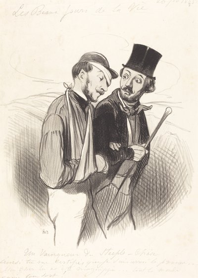 Un Vainqueur de Steeple-chase de Honoré Daumier