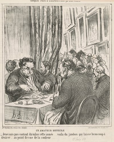 Um amador difícil de Honoré Daumier