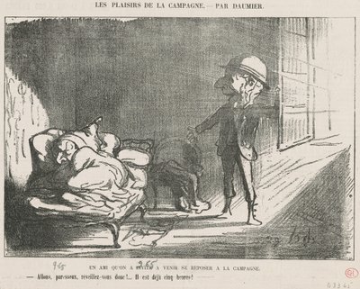 Um amigo que convidamos... de Honoré Daumier
