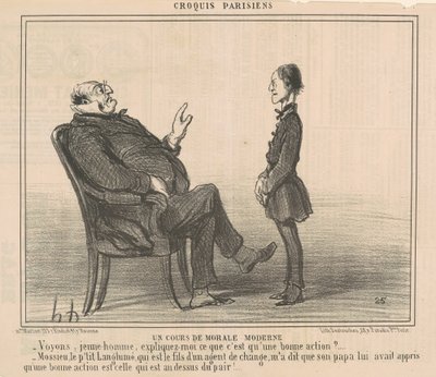 Uma lição de ética moderna de Honoré Daumier