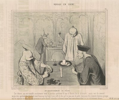 Un divertissement de pekin de Honoré Daumier