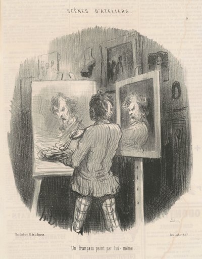 Um francês pintado por ele mesmo de Honoré Daumier