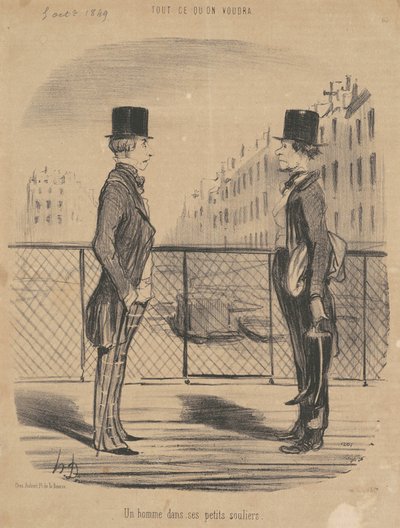 Un homme dans ses petits souliers de Honoré Daumier