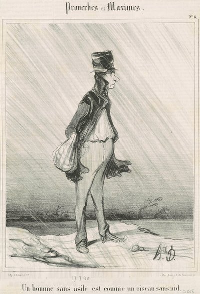 Um sem-teto... de Honoré Daumier