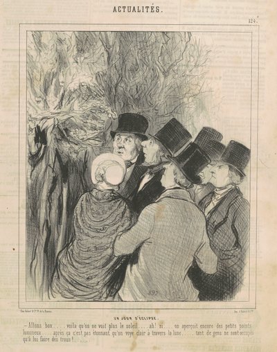 Um dia eclipses de Honoré Daumier