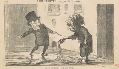 Um dia gelado de Honoré Daumier