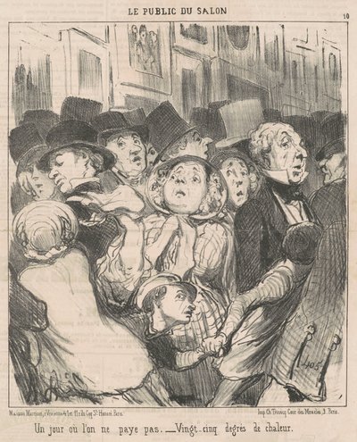 Um dia em que não pagamos de Honoré Daumier