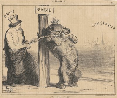 Um urso chateado de Honoré Daumier