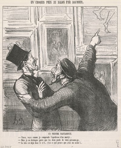 Um pintor caprichoso de Honoré Daumier