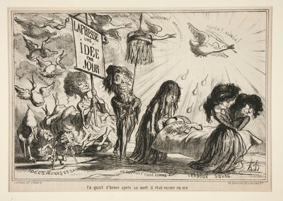 Um quarto de um de Honoré Daumier