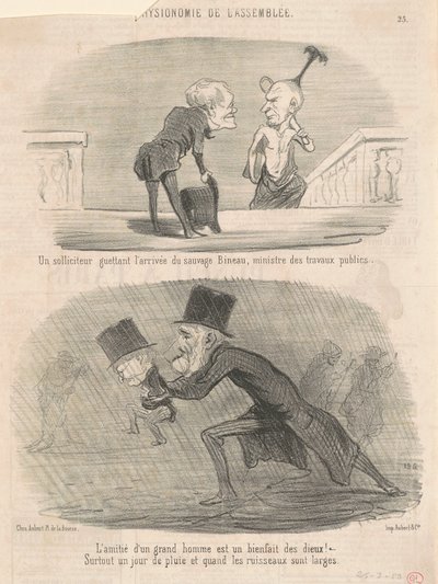 Um advogado de olho... Bineau! de Honoré Daumier