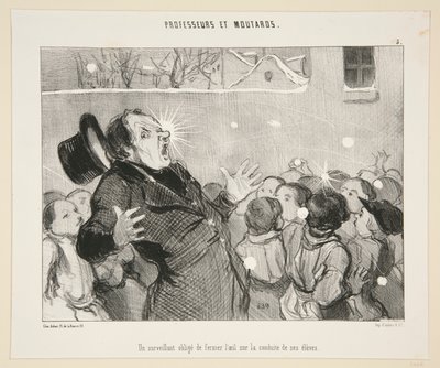 Um supervisor obriga de Honoré Daumier