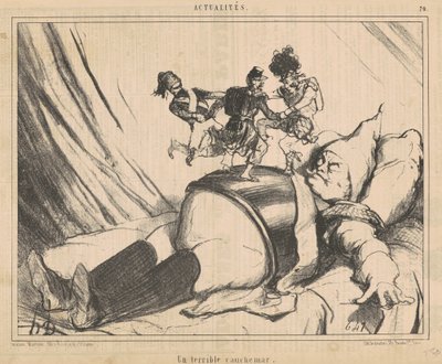 Um pesadelo terrível de Honoré Daumier