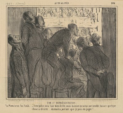 Uma 1ª representação do mercado de ações de Honoré Daumier