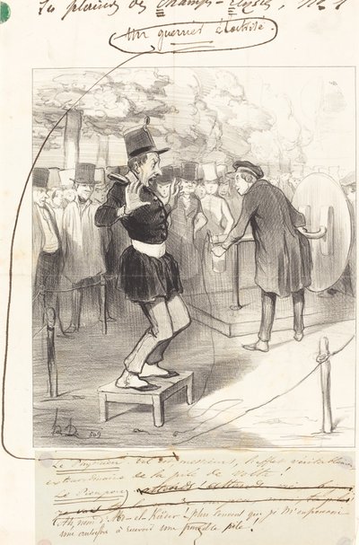 Um guerreiro eletrificado de Honoré Daumier