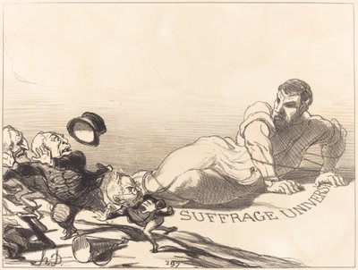 Um pânico de liliputianos... de Honoré Daumier