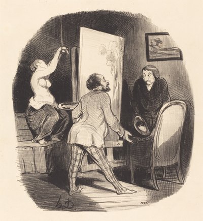 Uma posição difícil de Honoré Daumier