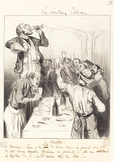 Uma recepção de Honoré Daumier
