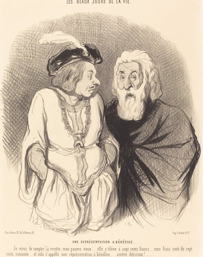 Representação tem benefício de Honoré Daumier