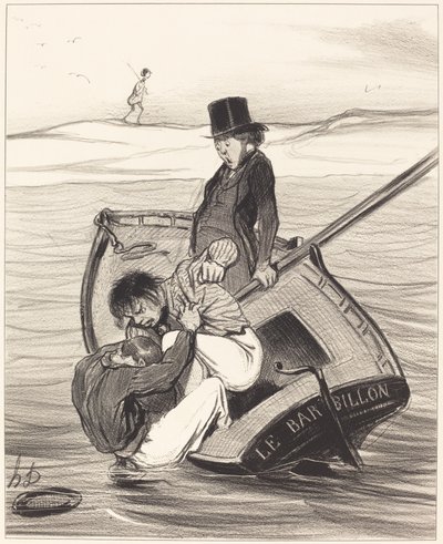 Uma revolta a bordo de Honoré Daumier