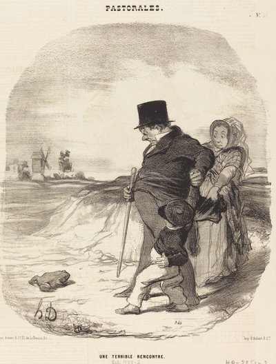 Um Encontro Terrível de Honoré Daumier