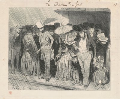 Une station infiniment trop prolongée de Honoré Daumier