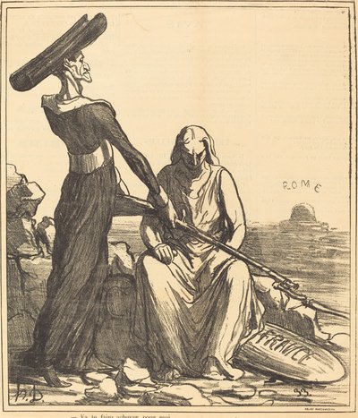 Vou acabar com você para mim de Honoré Daumier