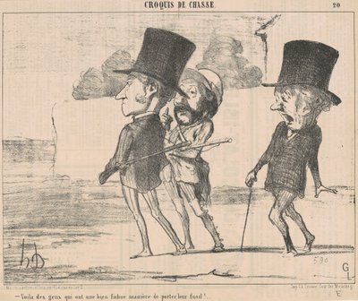 Bem, as pessoas têm um... maldito jeito... de Honoré Daumier