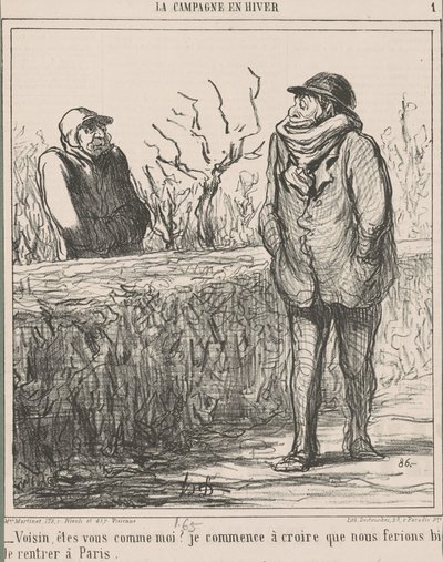 Vizinho, você é como eu? ... de Honoré Daumier