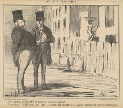 Sua casa me faz sentir como se eu tivesse que... de Honoré Daumier