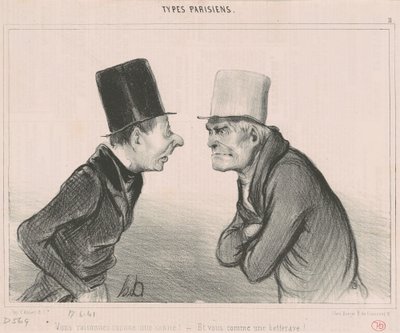 Você raciocina como uma bengala! de Honoré Daumier