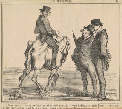 Você vê... eu acabei de fazer... meu mercado... de Honoré Daumier
