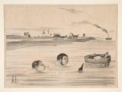 Voyage a St. Cloud de Honoré Daumier