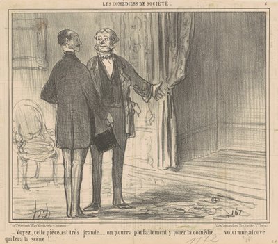 Veja, esta sala é muito grande... de Honoré Daumier