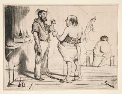 Está a ver, burguês, tem razão no de Honoré Daumier