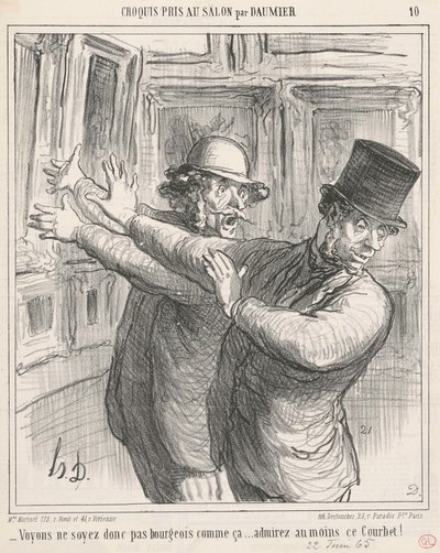 Vamos ver... pelo menos admirar este Courbet! ... de Honoré Daumier