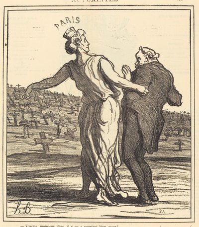 Voyons, senhor Réac... de Honoré Daumier