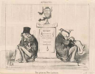 Vista tirada no Père Lachaise de Honoré Daumier