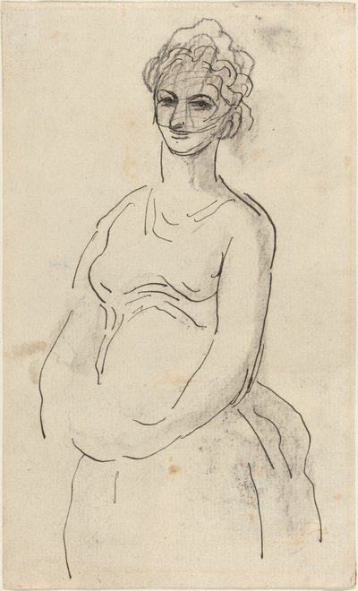 mulher com véu de Honoré Daumier