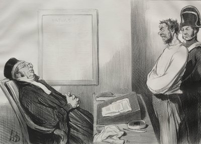 Você estava com fome... isso não é uma razão... de Honoré Daumier