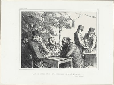 "- Nunca me ri tanto como no funeral da filha de Bourdin......." (Henri Monnier), placa 303 de Souvenirs d