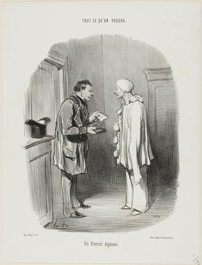 Um Pierrot depenado, prato 9 de Tout Ce Qu