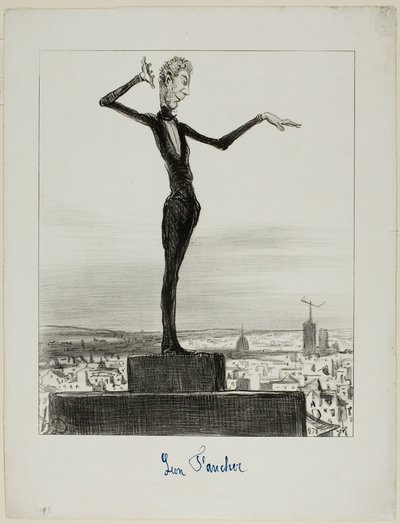 Uma sugestão do Charivari ao Sr. Léon Faucher para evitar erros telegráficos no futuro, placa 122 de Actualités de Honoré Victorin Daumier