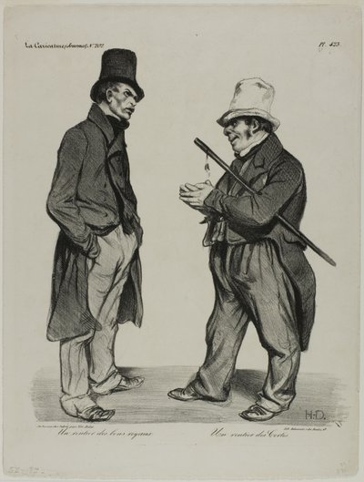 Um investidor em obrigações das Cortes espanholas. Um investidor em obrigações do Estado espanhol, chapa 423 de Honoré Victorin Daumier