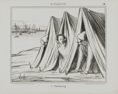 Em Cherbourg, chapa 546 de Actualités de Honoré Victorin Daumier