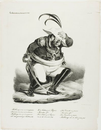 Malbroug entra em guerra... de Honoré Victorin Daumier