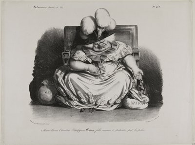Marie Louise Charlotte Philippine Pairie, prostituta, com licença da polícia de Honoré Victorin Daumier
