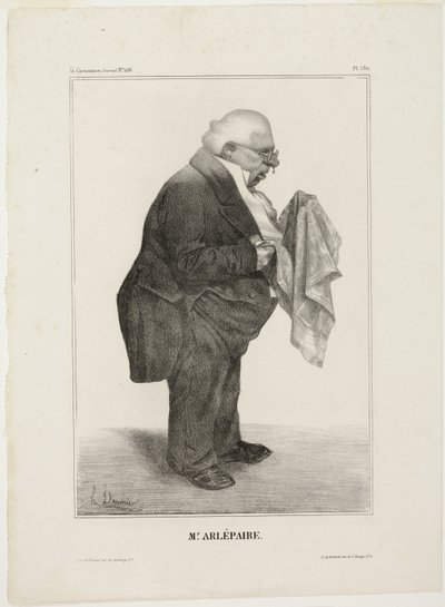 Sr. Arlépaire, chapa 280 de Célébrités de la Caricature de Honoré Victorin Daumier