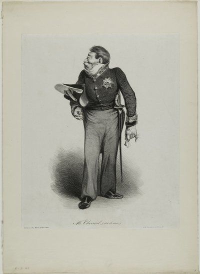 Sr. Choiseul, (chamado le Duc), chapa 502 de Honoré Victorin Daumier